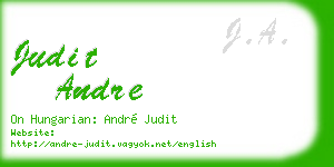 judit andre business card